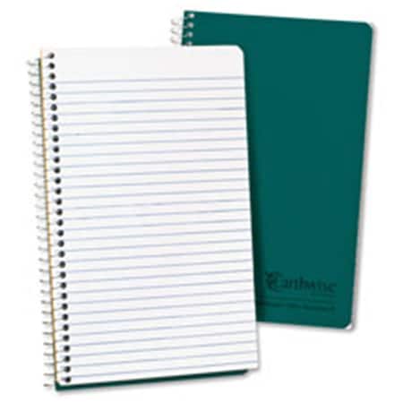 Esselte Wirebound Notebook-Narrow Ruled-80 Sheets-8 in. x 5 in.-Green Cover ESS25400